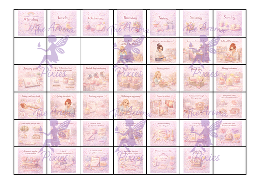 January 2026 Social Media Calendar for Makers – Free Download with Daily Post Prompts