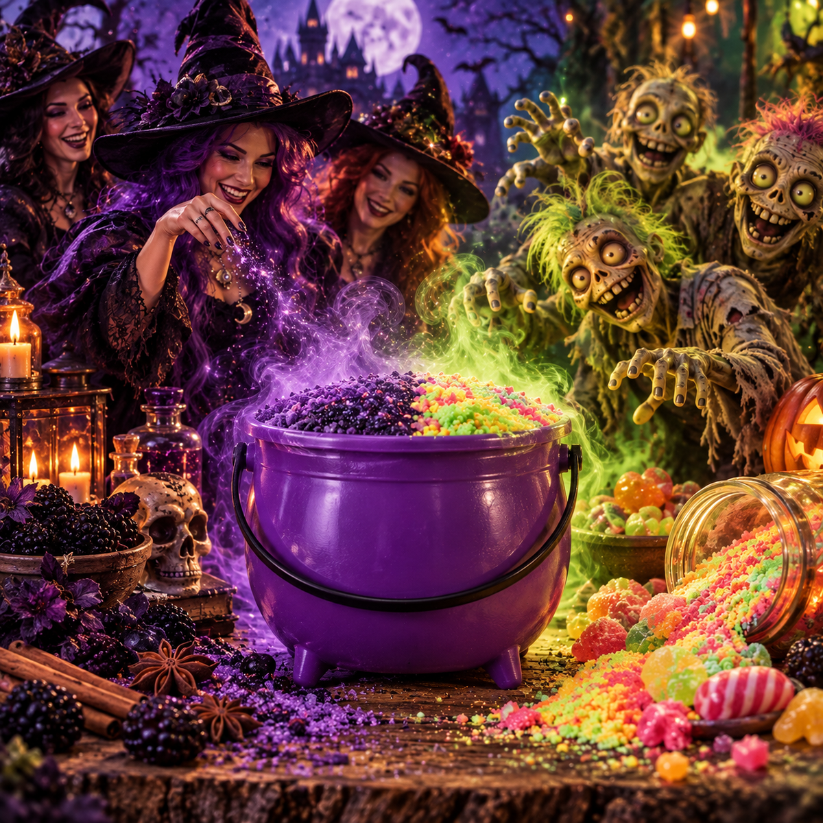 Halloween Bath Dust Cauldrons